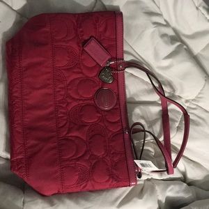 Coach Dark Pink Handbag